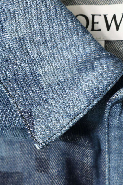 LOEWE Pixel Denim Jacket Blue Size 50