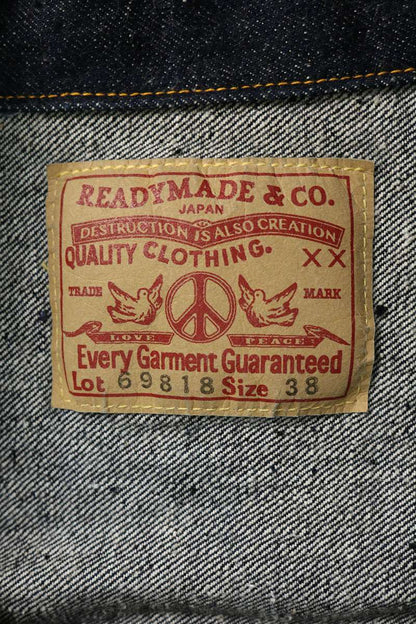 READYMADE 23AW Vintage Processed T-Back Jacket Indigo Size 1