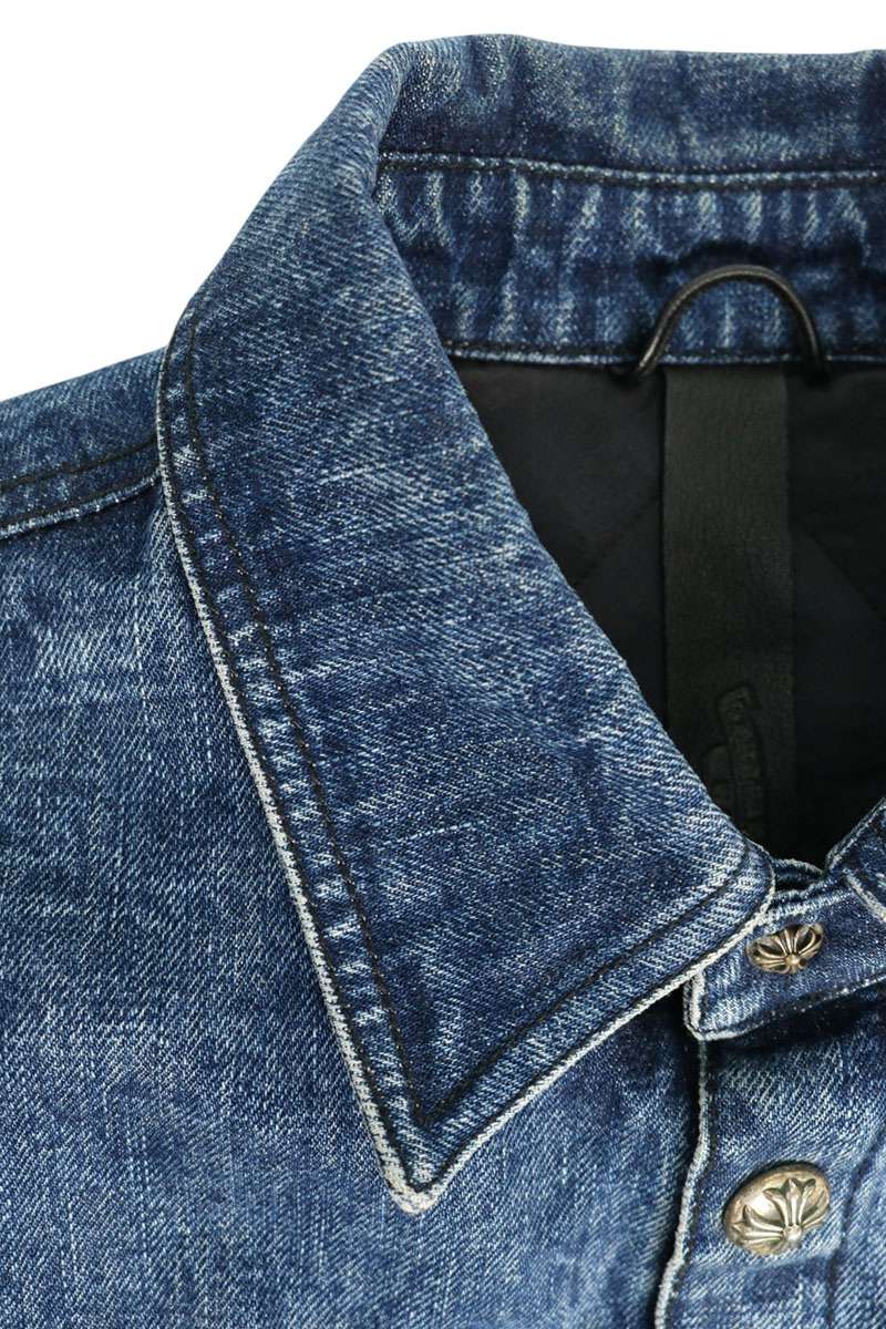 Chrome Hearts WORK DOG Padded Crossball Jacket Indigo Size M