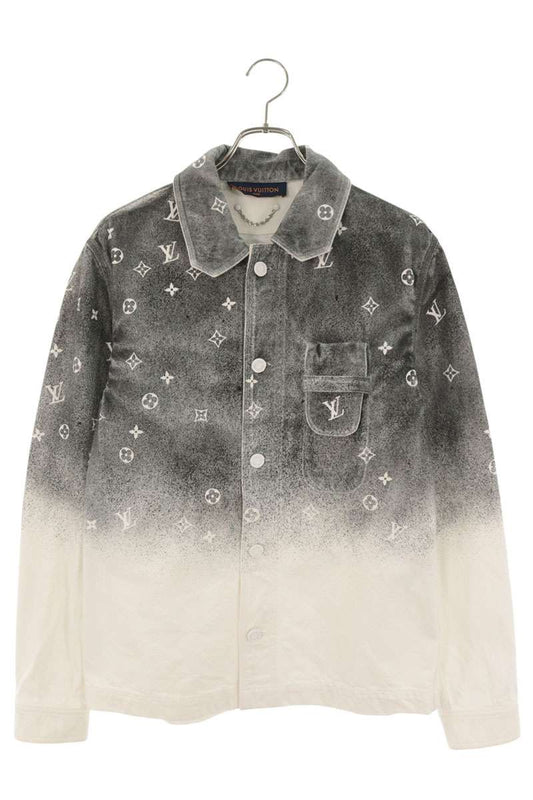 LOUISVUITTON 21AW Monogram Gradient Work Jacket Gray Size XS