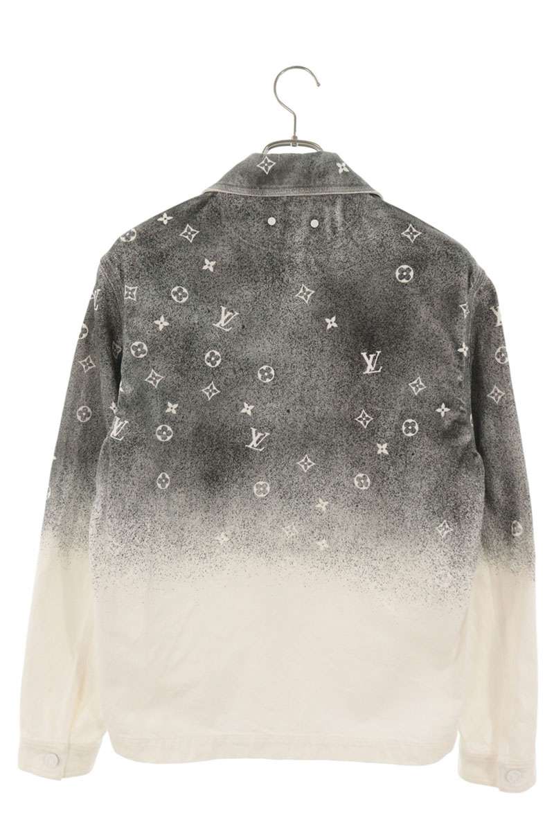 LOUISVUITTON 21AW Monogram Gradient Work Jacket Gray Size XS