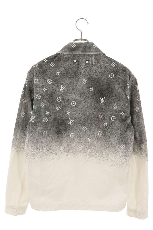 LOUISVUITTON 21AW Monogram Gradient Work Jacket Gray Size XS