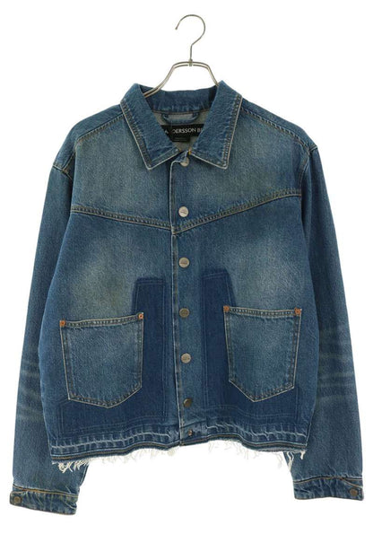 ANDERSSON BELL 25SS Fringe Hem Denim Jacket Indigo Size M