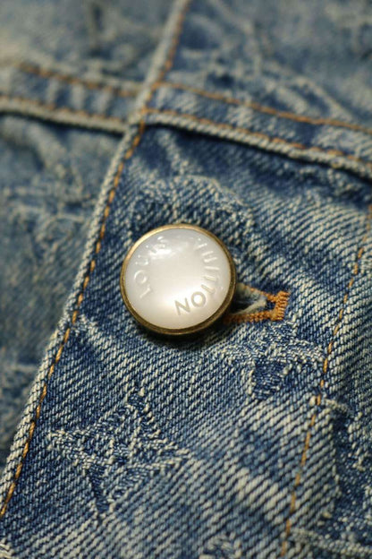 LOUISVUITTON 25SS Monogram Pearl Jacket Indigo Size 56