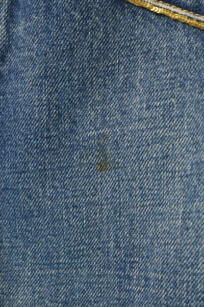 CELINE 22SS Star Embroidered Loose Denim Teddy Jacket Size M