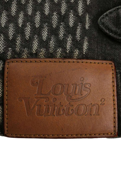 LOUISVUITTON Giant Damier Monogram Jacket Black Size 48