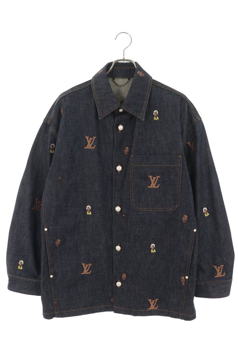 LOUISVUITTON 24SS Embroidery Over Denim Jacket Multi Size 44