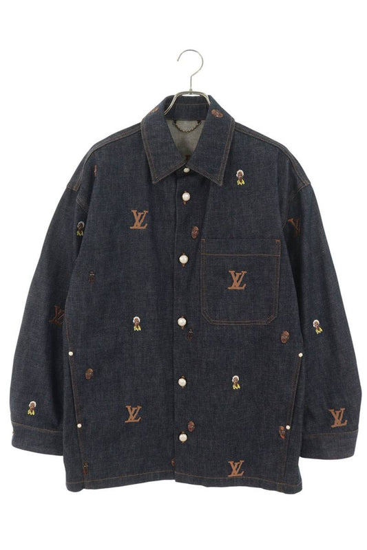 LOUISVUITTON 24SS Embroidery Over Denim Jacket Multi Size 44
