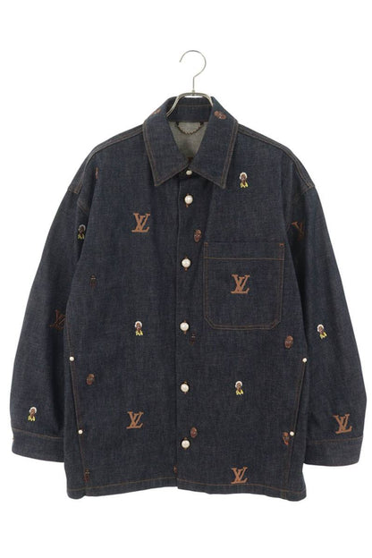 LOUISVUITTON 24SS Embroidery Over Denim Jacket Multi Size 44