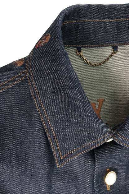 LOUISVUITTON 24SS Embroidery Over Denim Jacket Multi Size 44