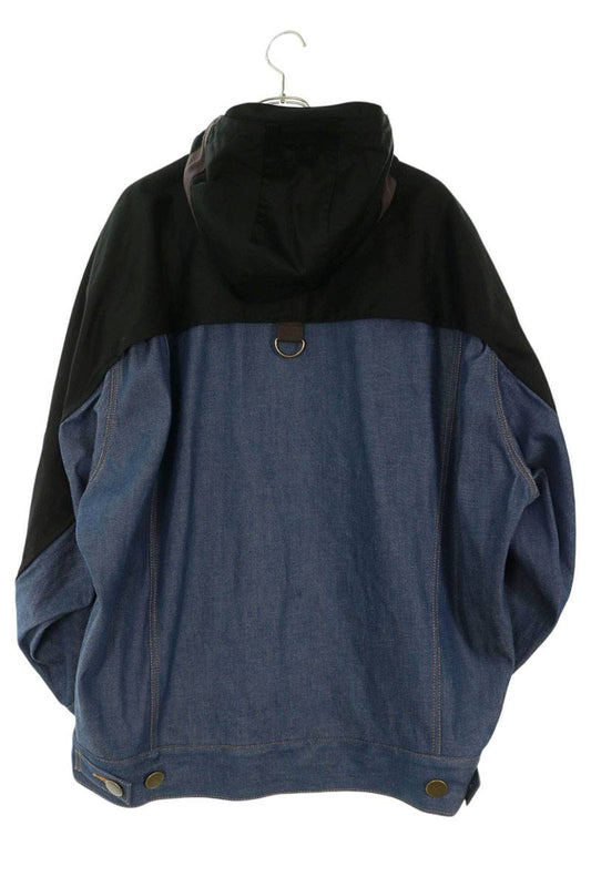 kolor BEACON 25AW Paneled Hooded Denim Jacket Multi Size 1