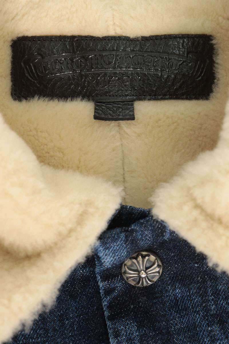 Chrome Hearts SOAP ON A ROPE Cross Ball Denim Jkt Jacket Size XXL