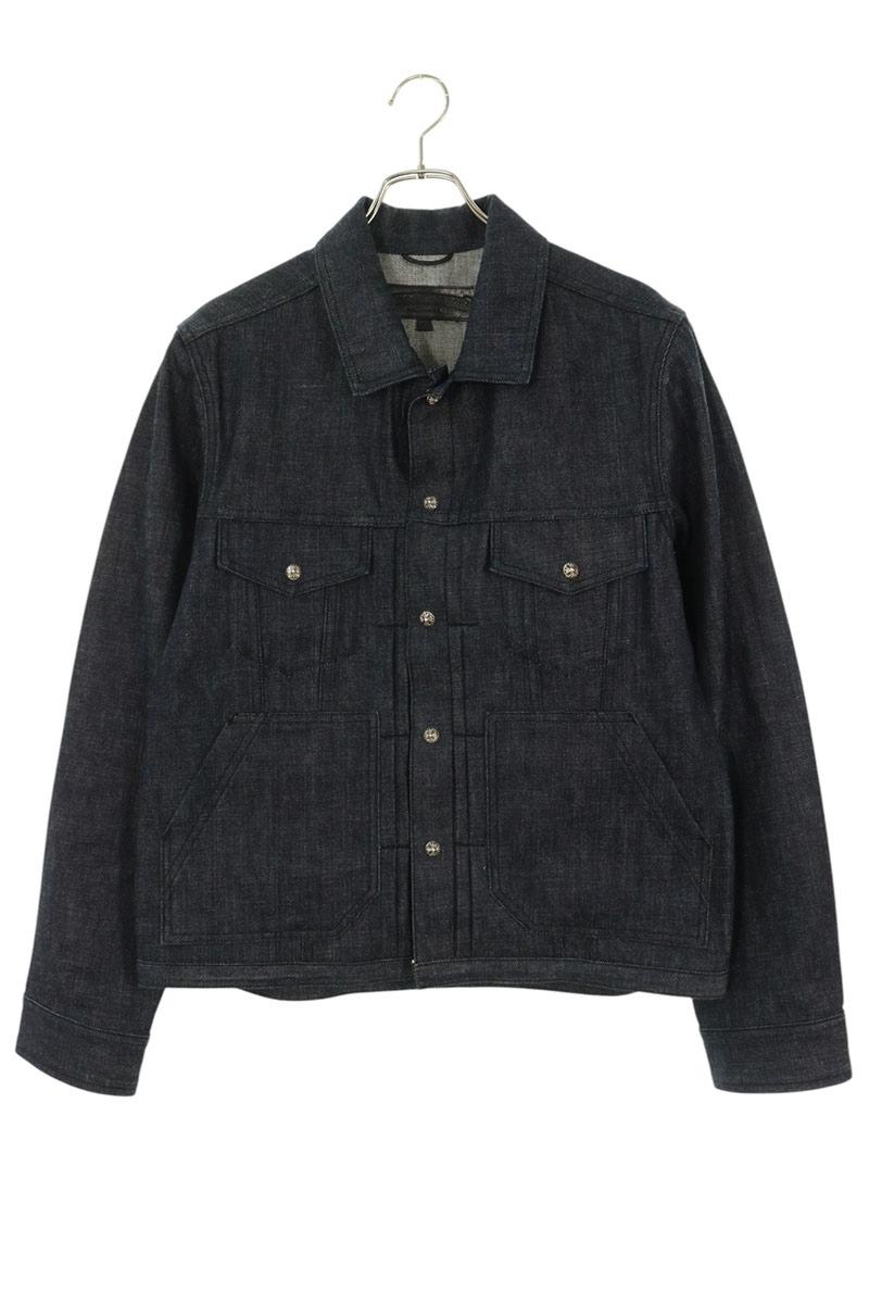 Chrome Hearts WHIPLASH Cross Ball Button Denim Jacket Size S