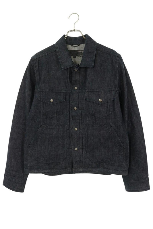 Chrome Hearts WHIPLASH Cross Ball Button Denim Jacket Size S