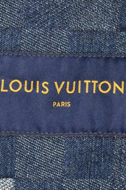LOUISVUITTON 24SS Damier Pearl Button Denim Jacket Size 56