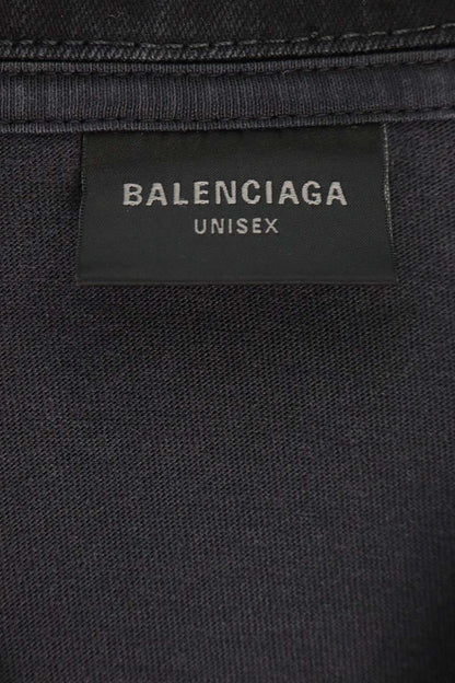 BALENCIAGA Docking Denim Jacket Black Yellow Size 1