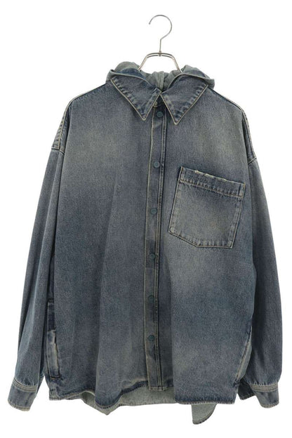 BALENCIAGA Hooded Denim Jacket Indigo Size 1