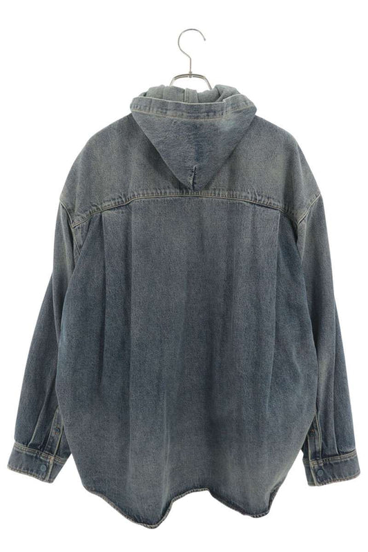 BALENCIAGA Hooded Denim Jacket Indigo Size 1