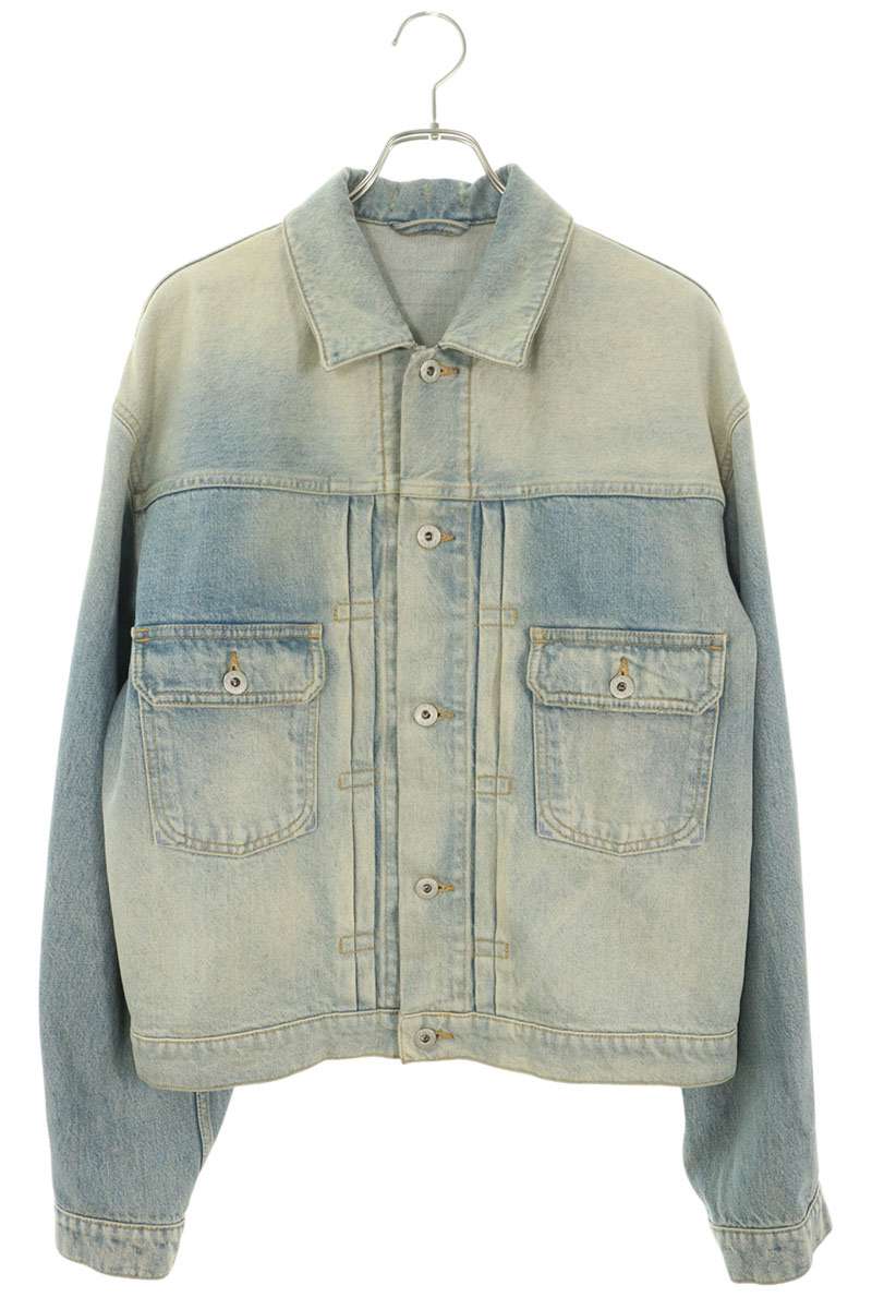 KENZO 23SS Stone Bleach Wash Denim Jacket Indigo Size M