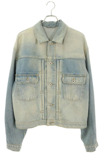 KENZO 23SS Stone Bleach Wash Denim Jacket Indigo Size M