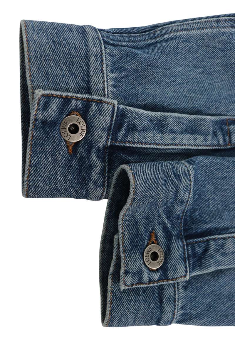 LOEWE Anagram Embroidered Denim Jacket Indigo Size 46