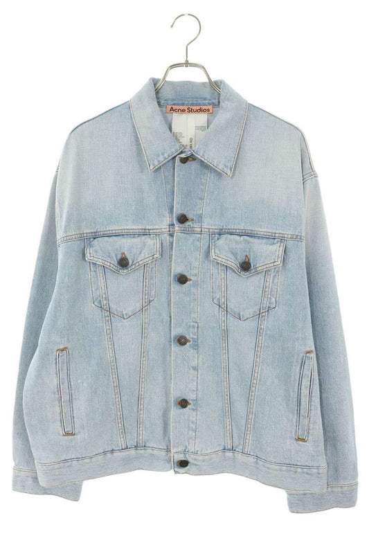 ACNE STUDIOS Washed Denim Jacket Blue Size 48
