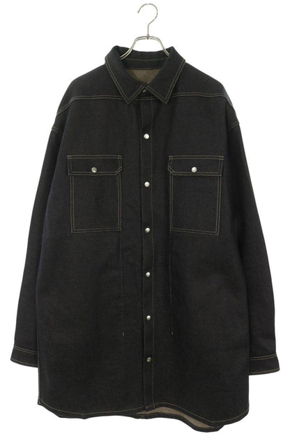 Rick Owens 18AW Oversized Denim Shirt Jacket Blue Size 50