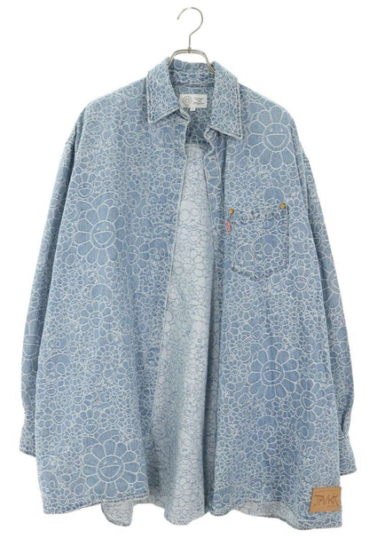 MURAKAMITAKASHI Oversized Jacquard Denim Jacket Size L