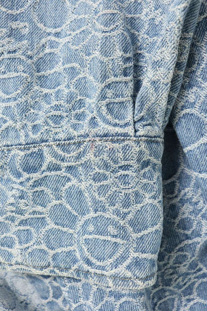 MURAKAMITAKASHI Oversized Jacquard Denim Jacket Size L