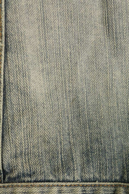 BALENCIAGA Y2K Tribal Sleeve Denim Jacket Blue Size 2