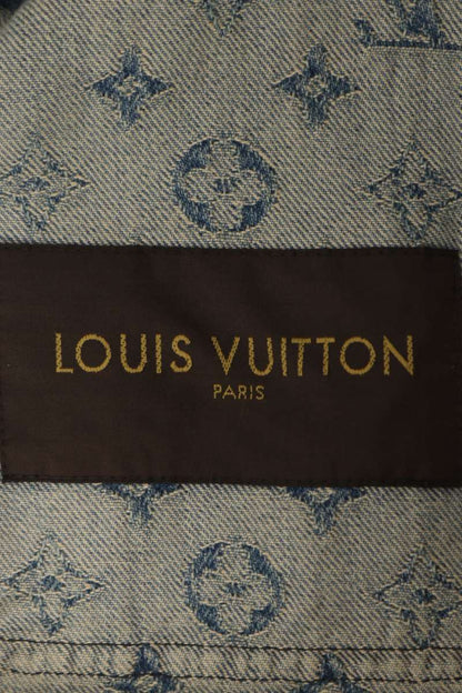 SUPREME LOUISVUITTON 17AW LV Jacquard Chore Coat Jacket Size 46