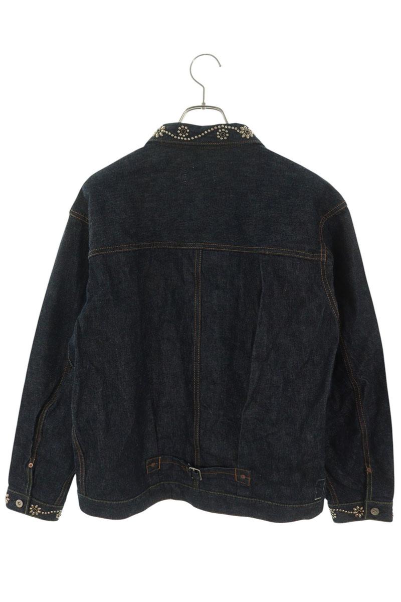SEQUEL HTC 26SS Flower Studs Denim Jacket Multi Size L
