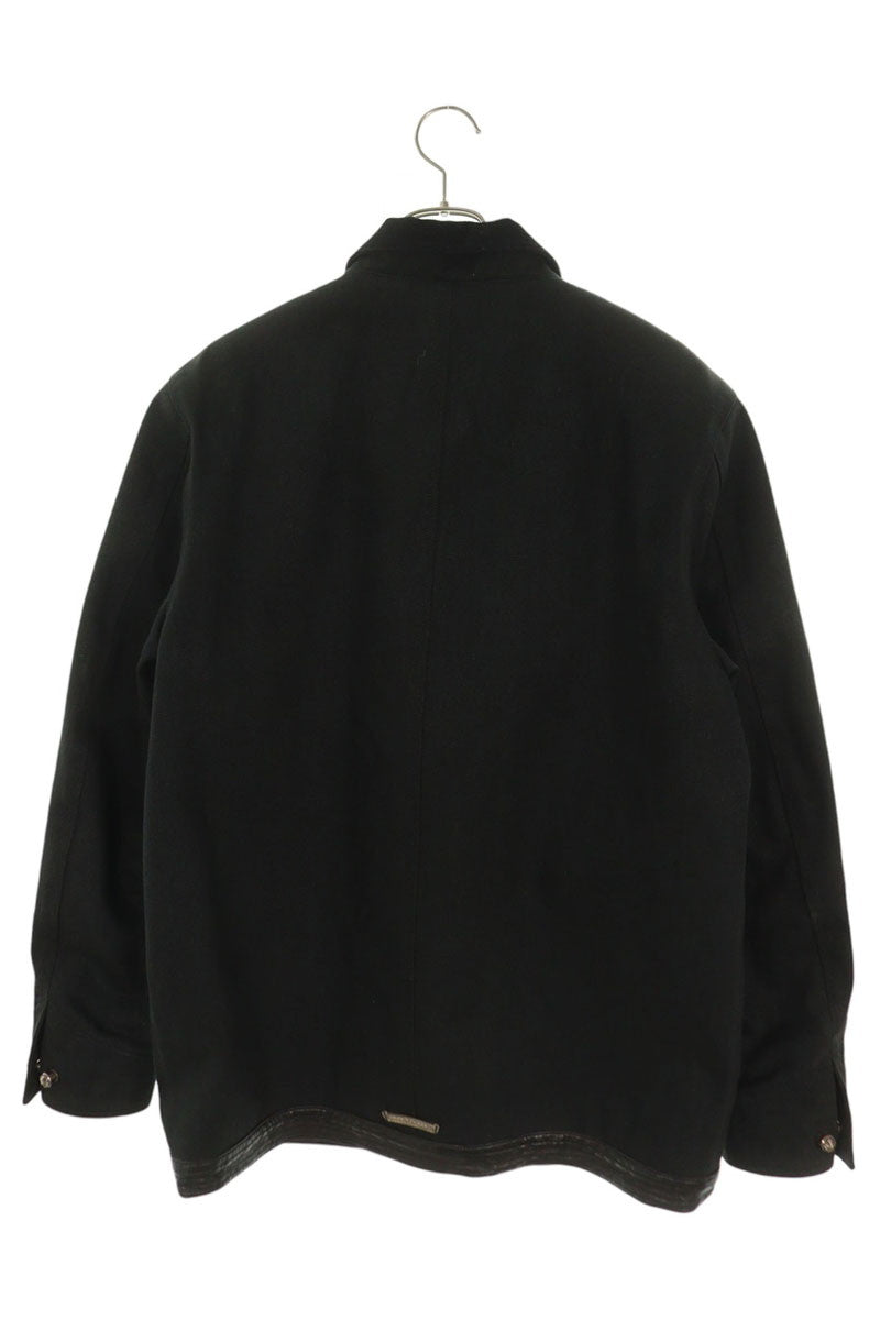 Chrome Hearts SOAP ON A ROPE Leather Jacket Black Size M