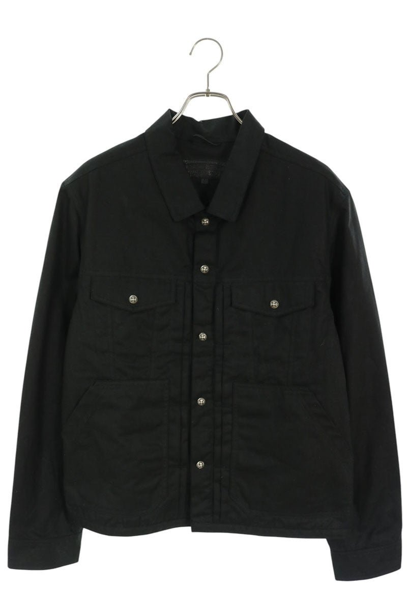 Chrome Hearts WHIPLASH Oil Processed Denim Jacket Size L