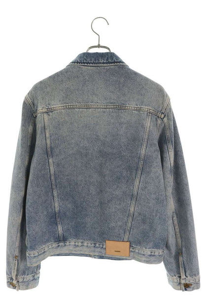 LOUISVUITTON 24SS Stand Collar Logo Denim Jacket Size 46