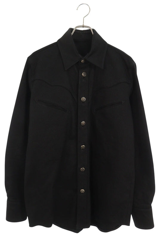 Chrome Hearts DENIM SHIRT Horseshoe Jacket Black Size L