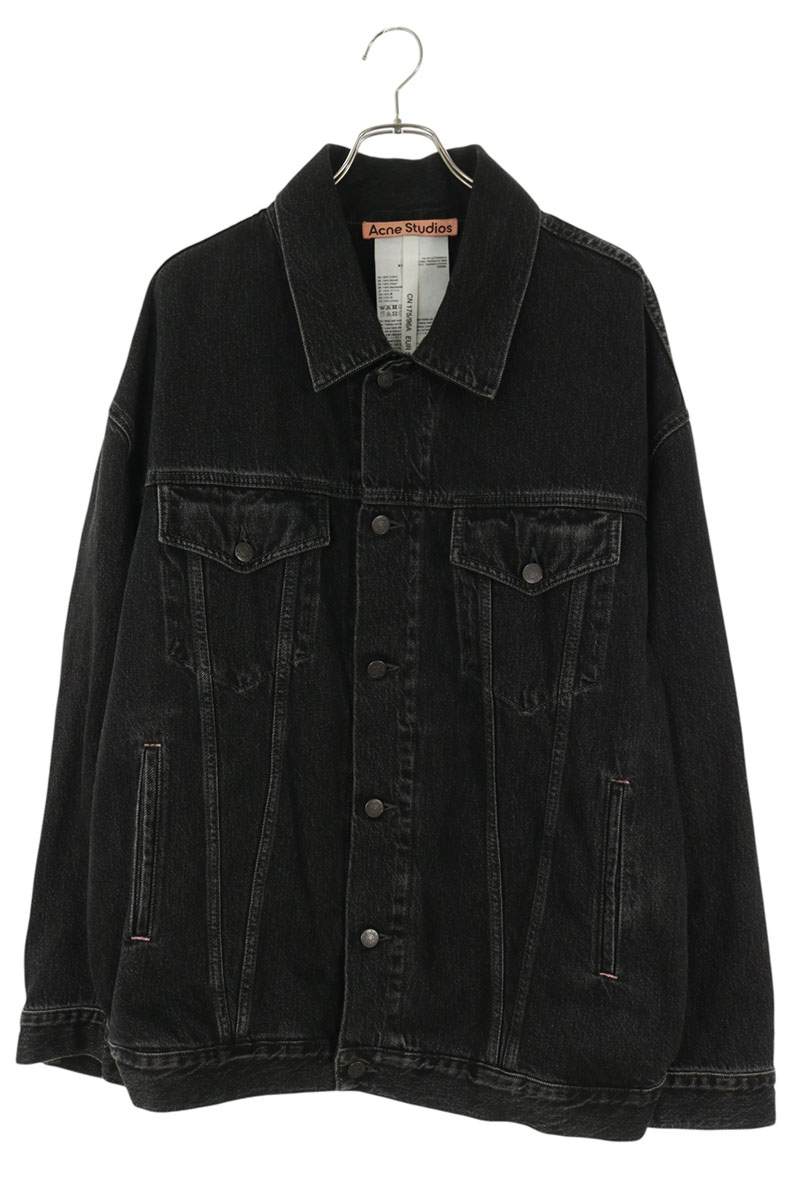 ACNE STUDIOS Relaxed Fit Washed Denim Jacket Black Size S/M