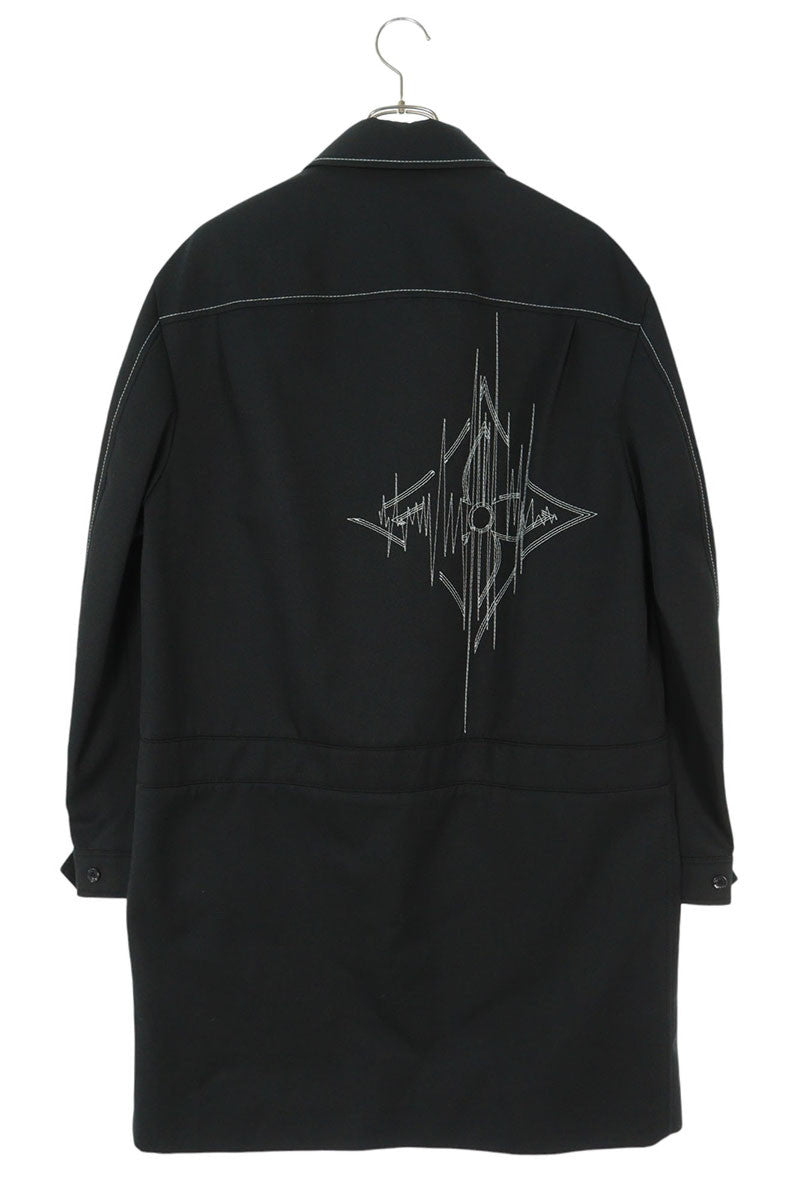 LOUISVUITTON 23SS LV Embroidered Zip Coat Navy Size S