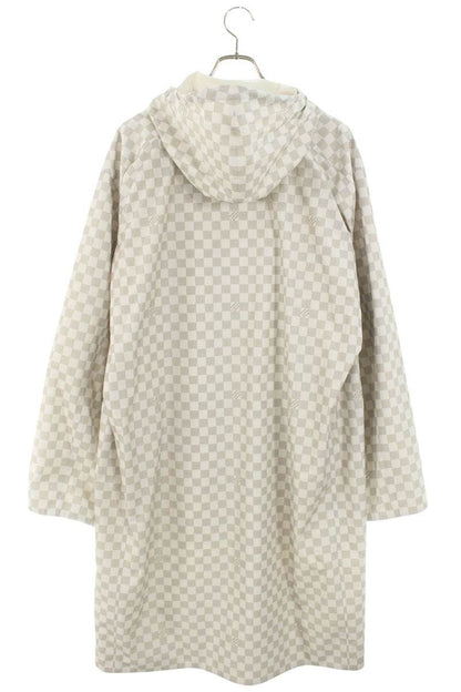 LOUISVUITTON 24SS Damier Long Nylon Coat White Size M