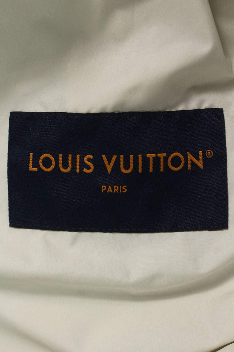 LOUISVUITTON 24SS Damier Long Nylon Coat White Size M