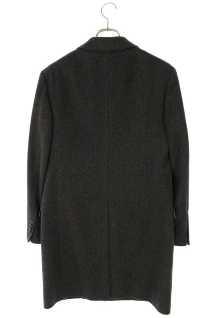 ETRO Cashmere Astronaut Lining Chesterfield Coat Gray Size S