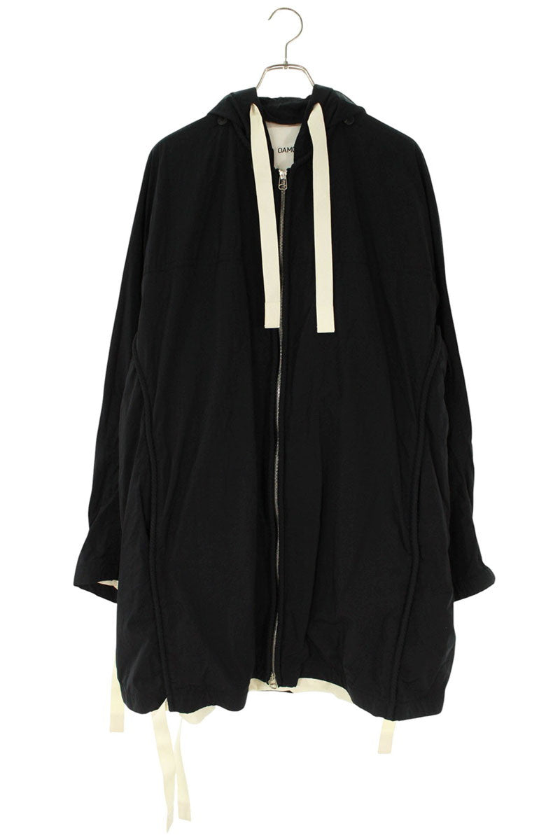 OAMC Oversized Taped Nylon Hooded Coat Navy Size S