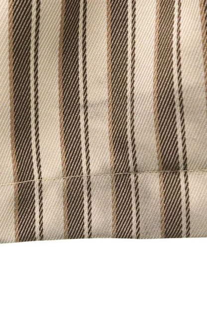 CMMN SWDN Wool Stripe Coat Beige Size S