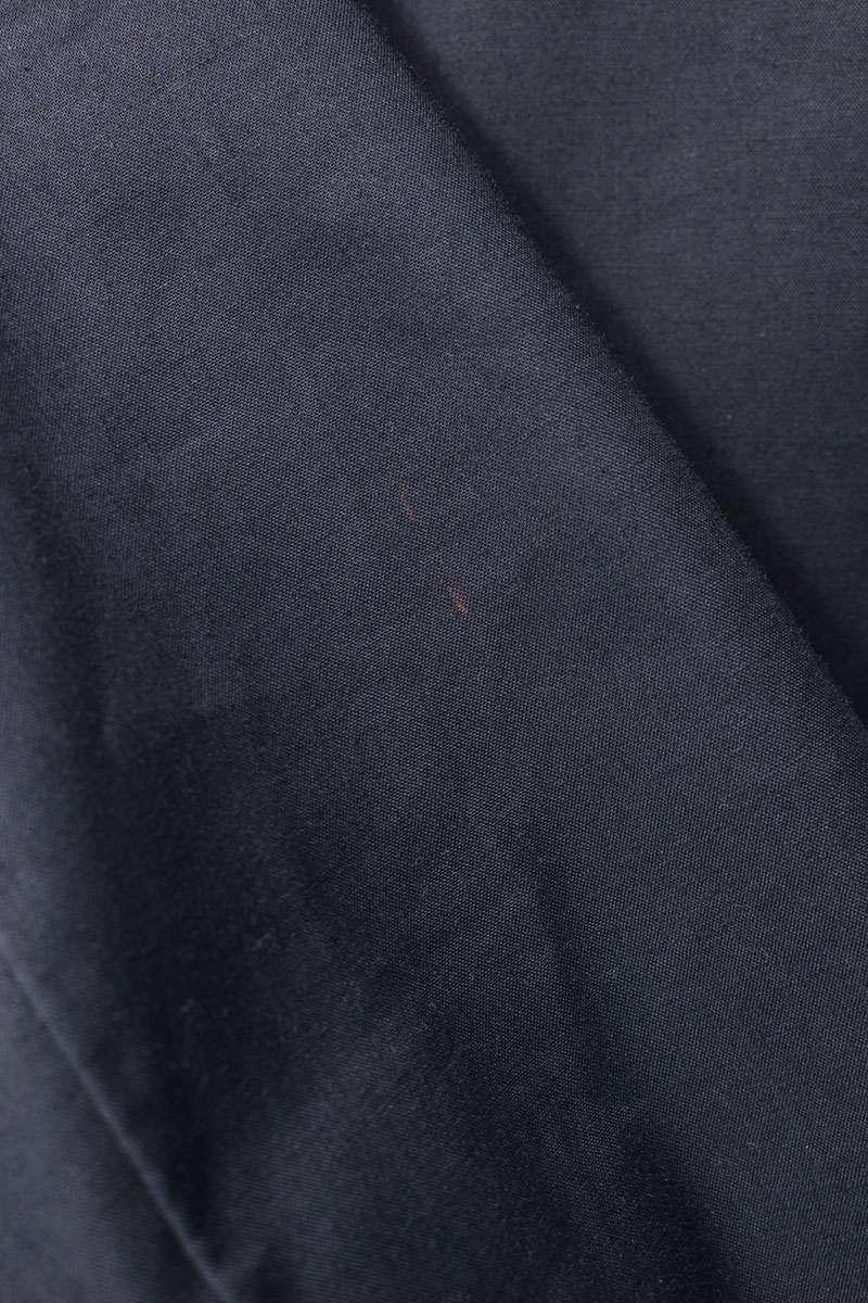 MACKINTOSH Check Lined Stand Collar Coat Navy Size 38