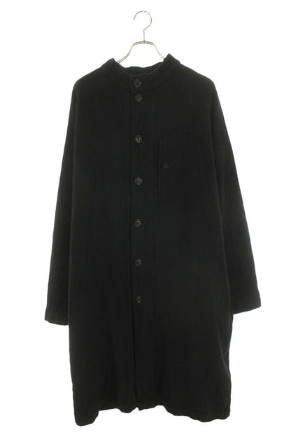 GroundY Wool Nylon Stand Collar Coat Black Size L
