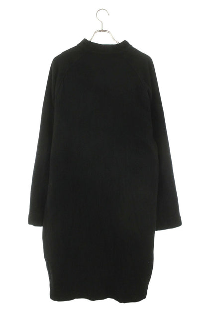 GroundY Wool Nylon Stand Collar Coat Black Size L