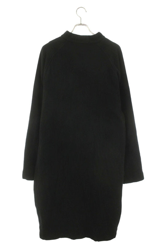 GroundY Wool Nylon Stand Collar Coat Black Size L