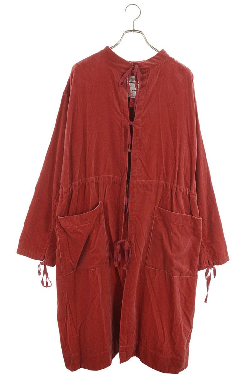DAIRIKU FW24 Velour Gown Doctor Coat Red Size M