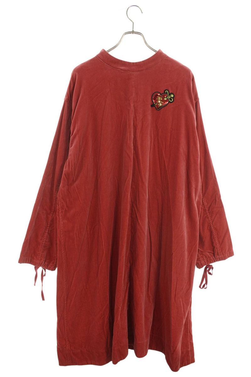 DAIRIKU FW24 Velour Gown Doctor Coat Red Size M