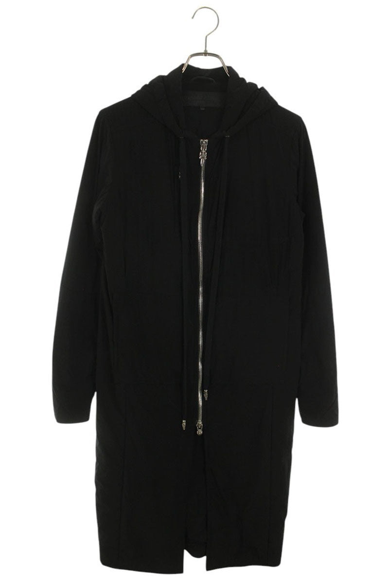 Chrome Hearts Hooded Double Zip Padded Nylon Coat Size S